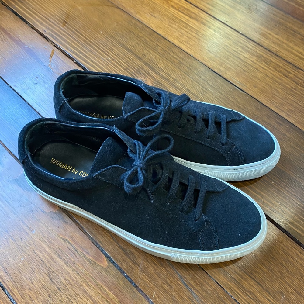 Common Projects Achilles Low Black Suede Size 37